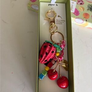 Piper K Fruit Charm Keychain